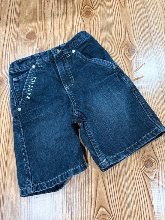 Nautica Other - 4/$20 Nautica Boys Dark Blue Denim Shorts Adjustable Waist 100% Cotton